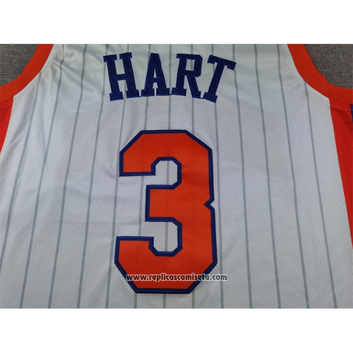 Camiseta New York Knicks Josh Hart #3 Ciudad 2024-25 Blanco